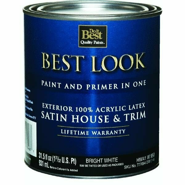Worldwide Sourcing Best Look Latex Satin Paint And Primer In One House And Trim Paint HW41W0950-14